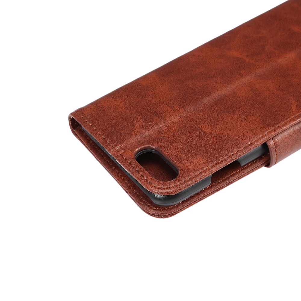 Plånboksfodral med ställ, brun, iPhone 7/8