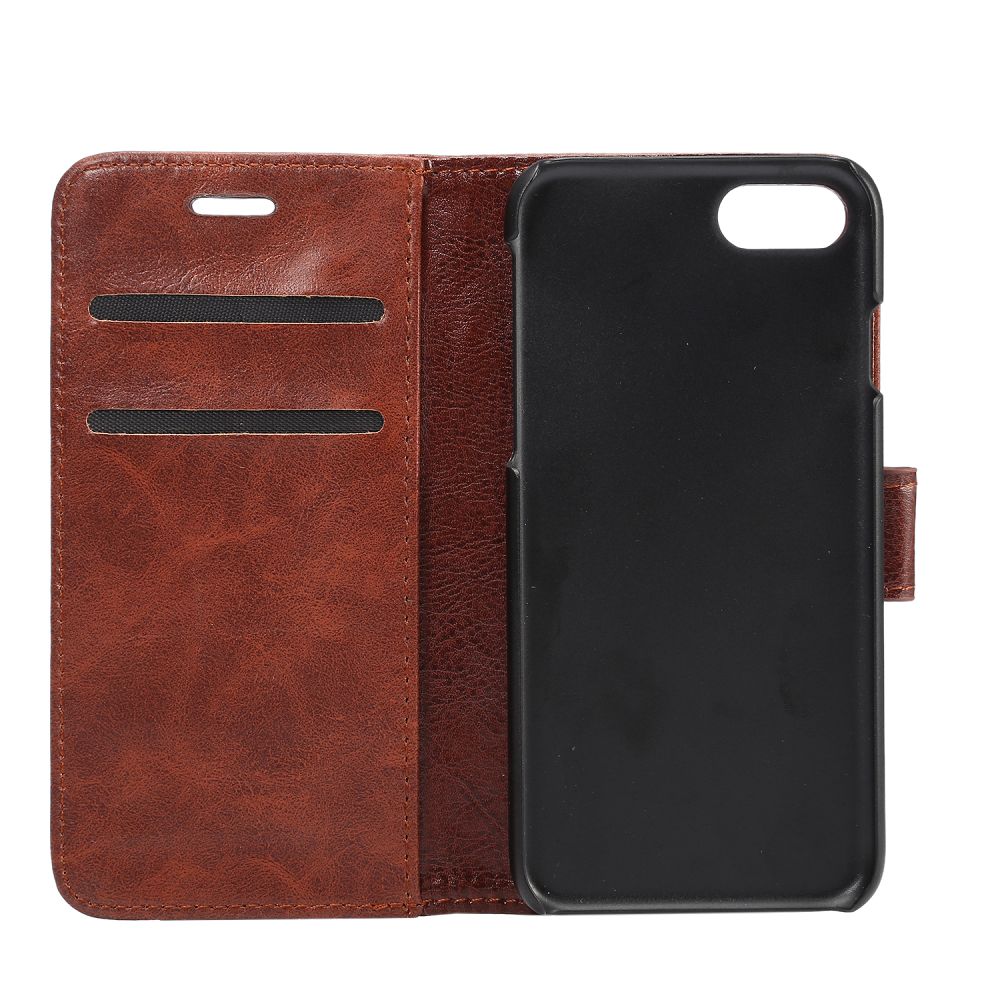 Plånboksfodral med ställ, brun, iPhone 7/8