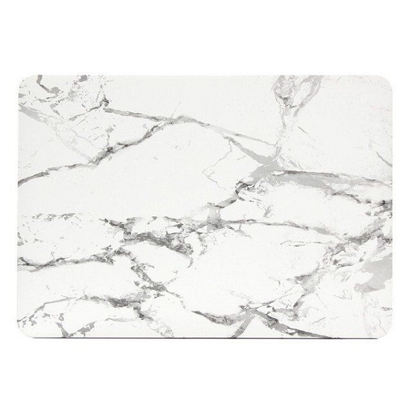 Skal med marmor-motiv, MacBook Pro 15" Retina, vit