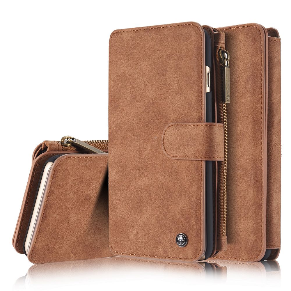 CaseMe plånboksfodral med magnetskal till iPhone 6, brun