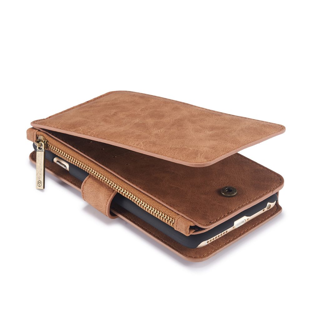 CaseMe plånboksfodral med magnetskal till iPhone 6, brun