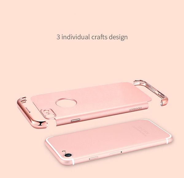 Joyroom hard case rosa/guld, iPhone 8/7