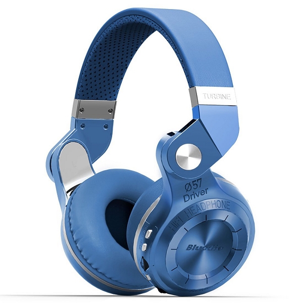 Bluedio T2+ bluetooth v4.1 headset, blå