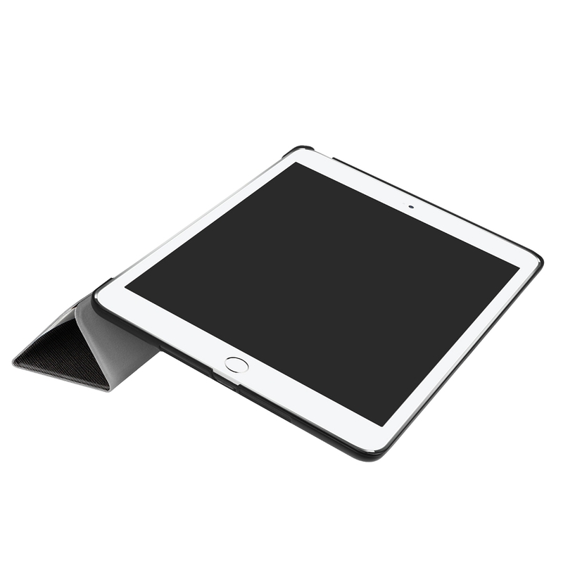 Läderfodral med ställ och mönster, iPad 9.7 (2017-2018)