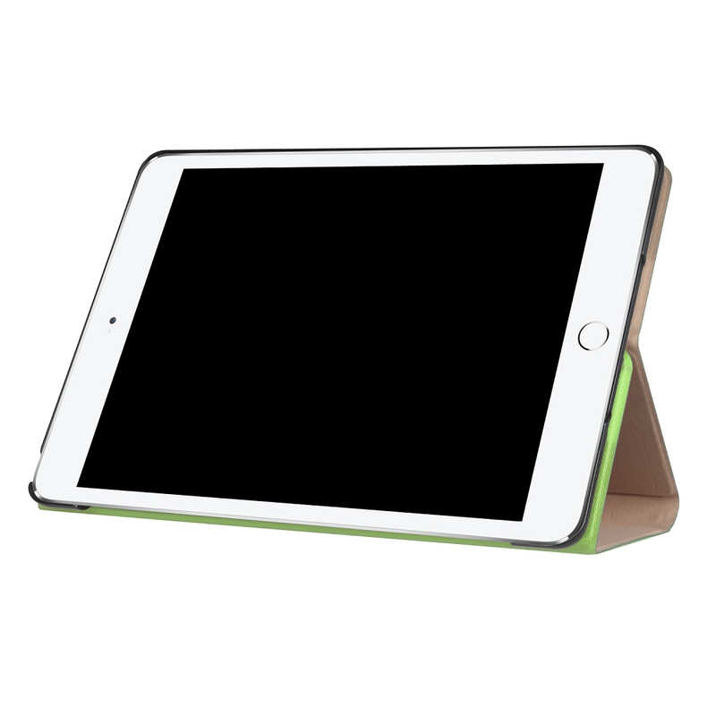 Läderfodral med stöd, iPad 9.7 (2017-2018), grön