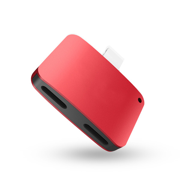 Lightning adapter till iPhone, röd