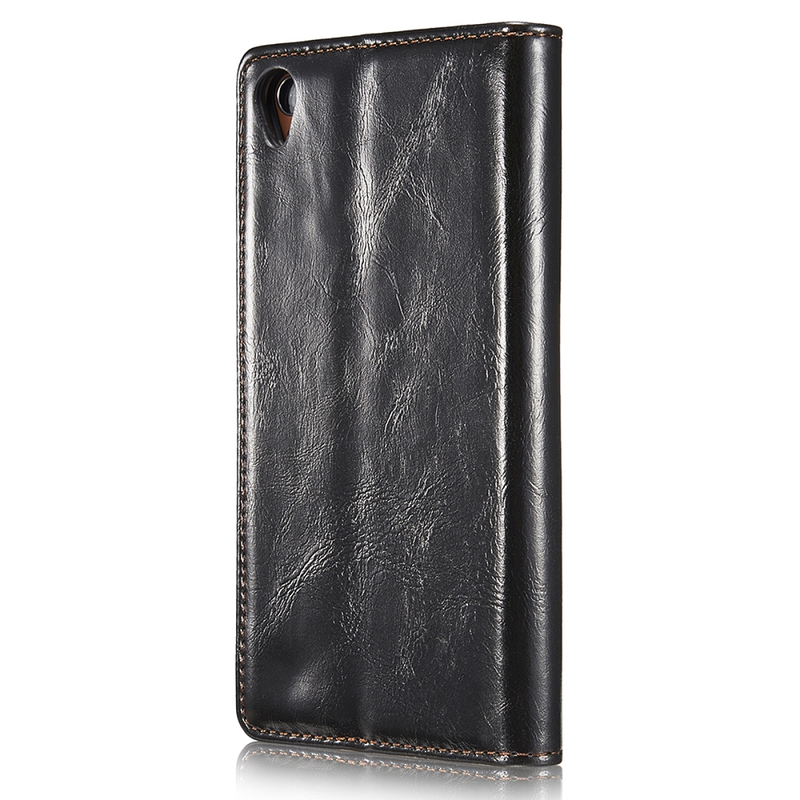 CaseMe läderfodral med ställ, Sony Xperia Z3, svart