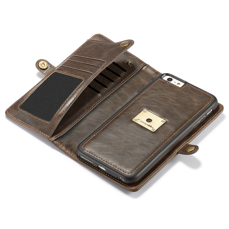 CaseMe läderfodral med kortplats brun, iPhone 6