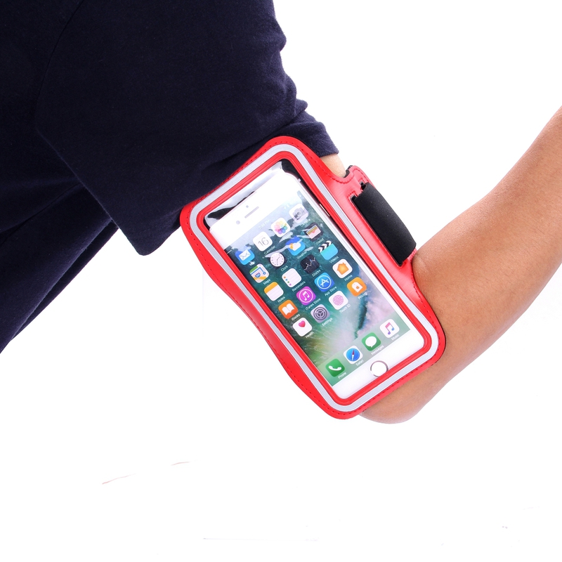 Sportarmband för Smartphones universal upp till 5", röd