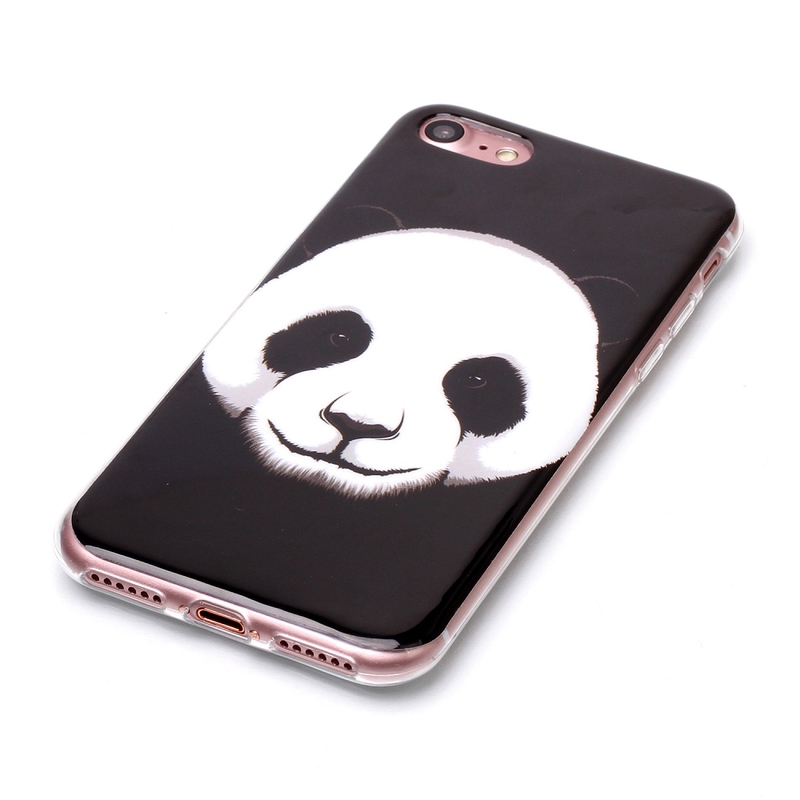 Ultratunt TPU skal med motiv av panda, iPhone 8/7
