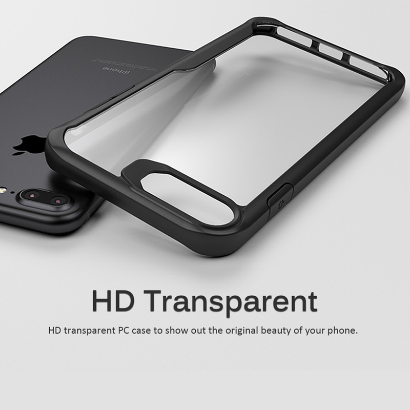 iPaky transparent skal, iPhone 8/7/6/6S, grå