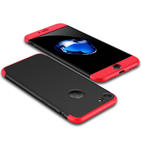 Ultratunt iPhone 8/7 skal, röd/svart