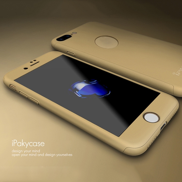iPaky helomslutande skal till iPhone 7 Plus, guld