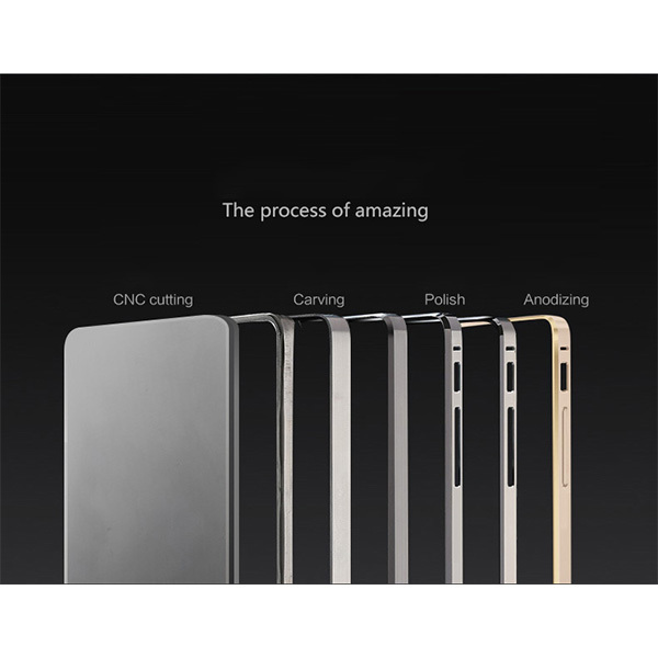 Love Mei Ultratunn aluminium bumper, iPhone 7 Plus/8 Plus, gul