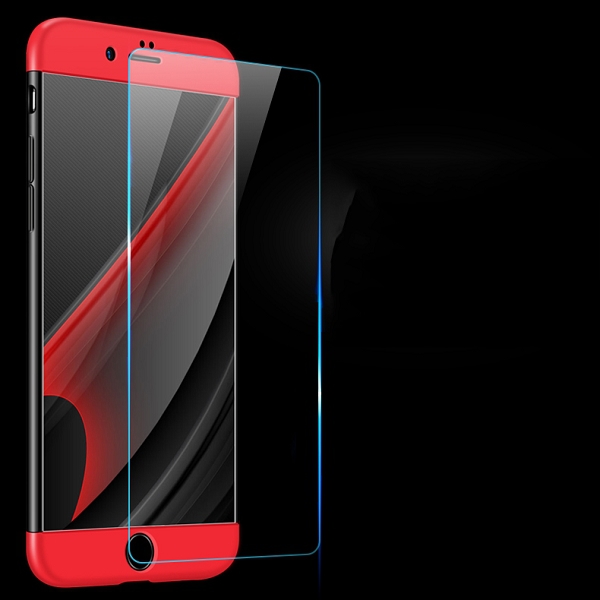 Ultratunt iPhone 7 Plus / iPhone 8 Plus skal, röd/svart