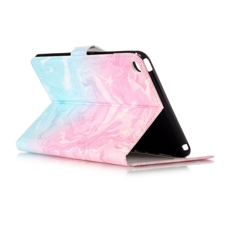 Läderfodral med kortplats, iPad Mini 4, rosa/blå