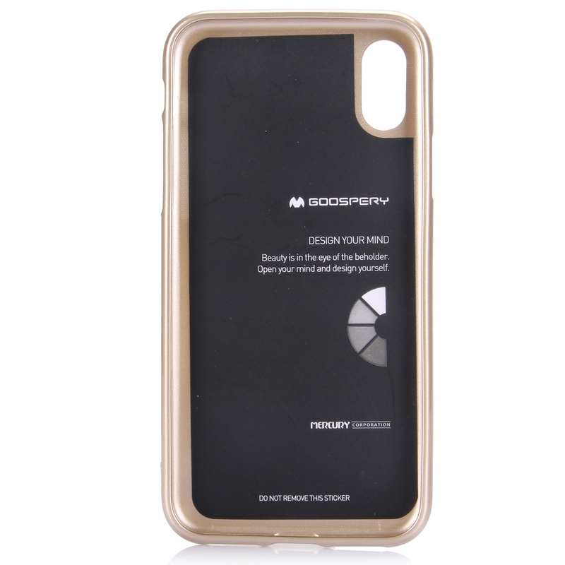 Tunt lyxigt skal, iPhone X, guld