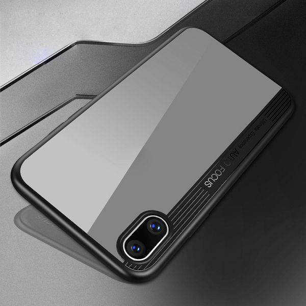 Joyroom transparent skal, iPhone X, svart