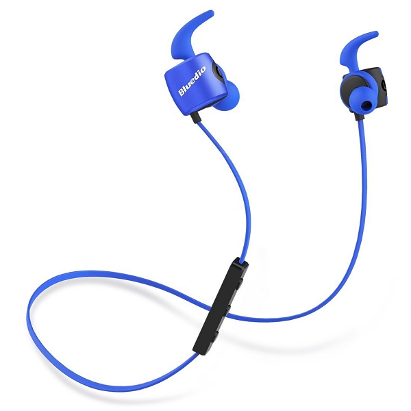 Bluedio TE Sporthörlurar Bluetooth 4.1, blå