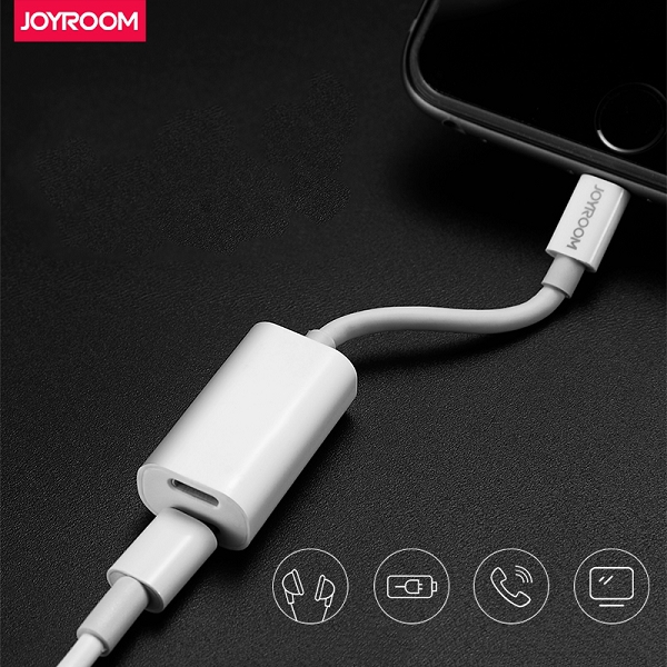 Joyroom dual lightning adapter 2 i 1, vit