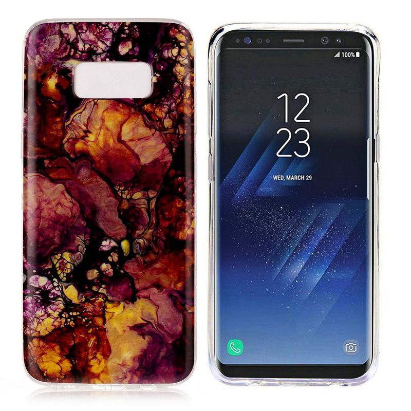 Stiligt marmorskal Samsung Galaxy S8, brun