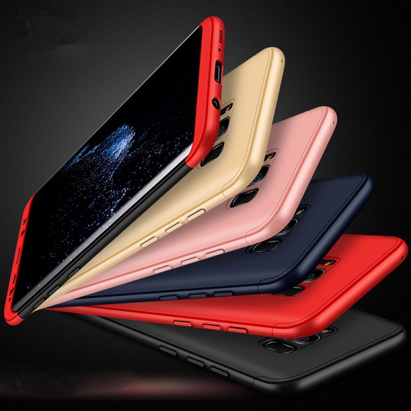 Hardcase skal, Samsung Galaxy S8, röd/svart
