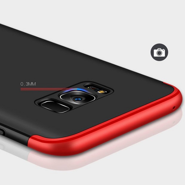 Hardcase skal, Samsung Galaxy S8, röd/svart
