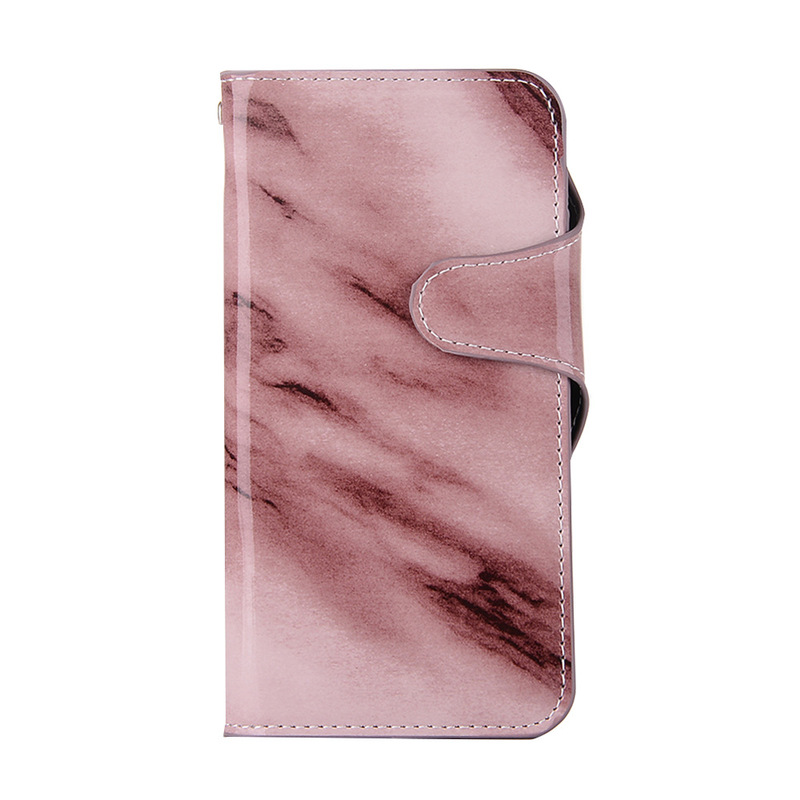 Läderfodral, retro med ställ, iPhone 8/7, rosa