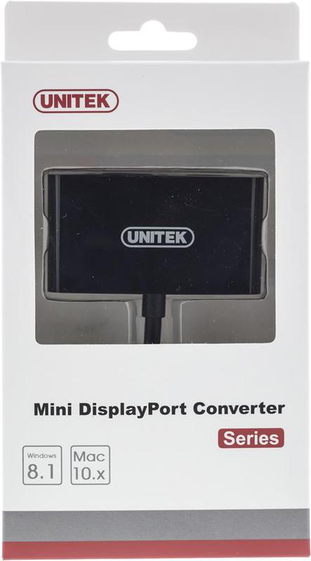 Mini DisplayPort till HDMI- och VGA-adapter, 0,15m, svart