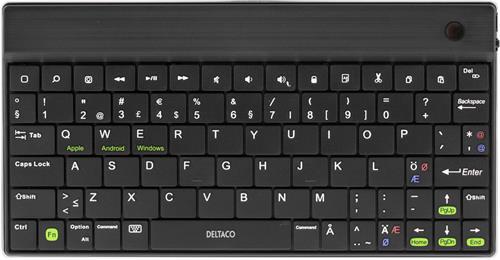 DELTACO trådlöst minitangentbord nordisk layout, bluetooth