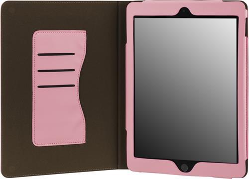 Deltaco läderfodral med magnetlåsning rosa, iPad Air 2