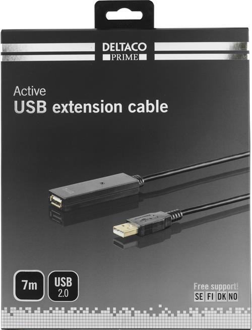 Deltaco Prime USB 2.0 förlängningskabel