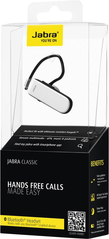 Jabra Classic headset vit, bluetooth