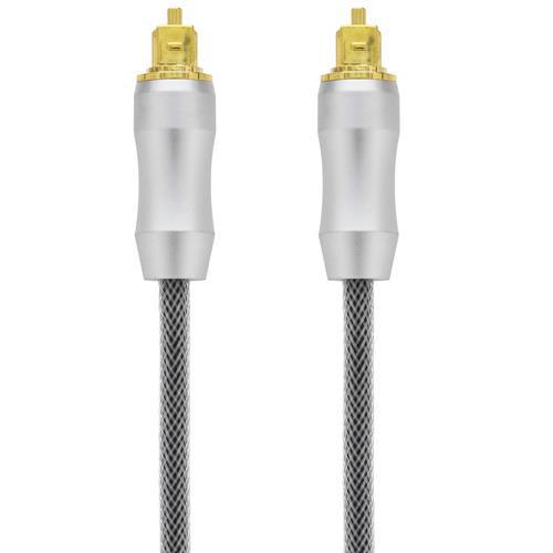 Deltaco PRIME fiberoptisk kabel för digitalt ljud, 2m
