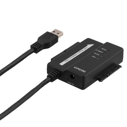 Deltaco USB 3.0 till SATA 3Gb/s och IDE, 2,5"/3,5"