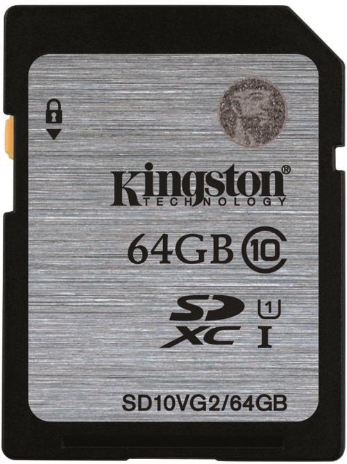 Kingston minneskort SDXC 45MB/s UHS-I Class 10, 64GB