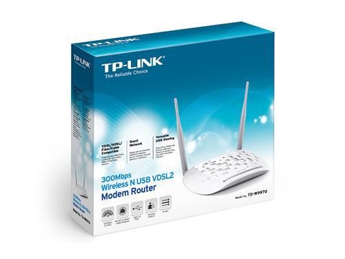 TP-Link TD-W9970 - Trådlös ADSL2+ router med inbyggt modem