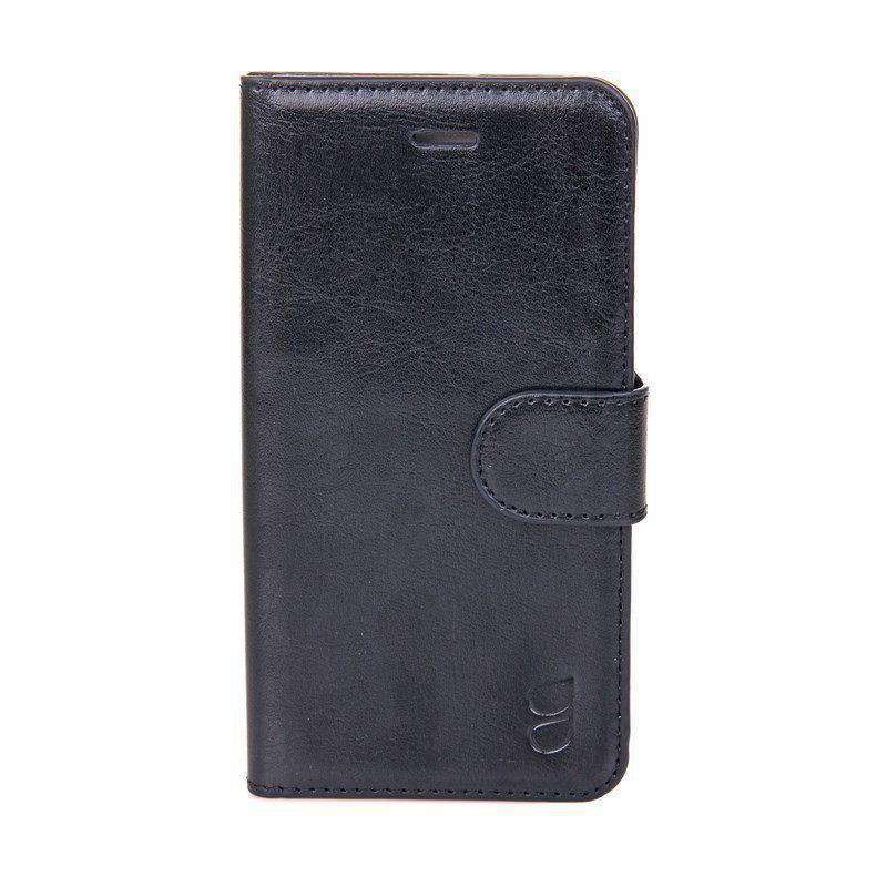 Gear plånboksfodral i läder svart, iPhone 6/6S