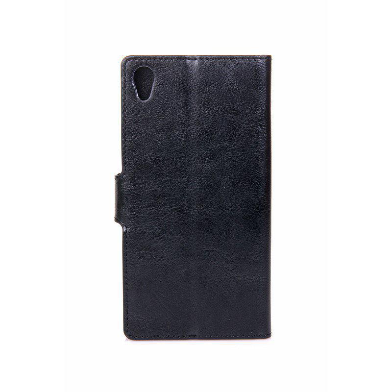 Gear plånboksfodral i läder, Sony Xperia Z3+, svart