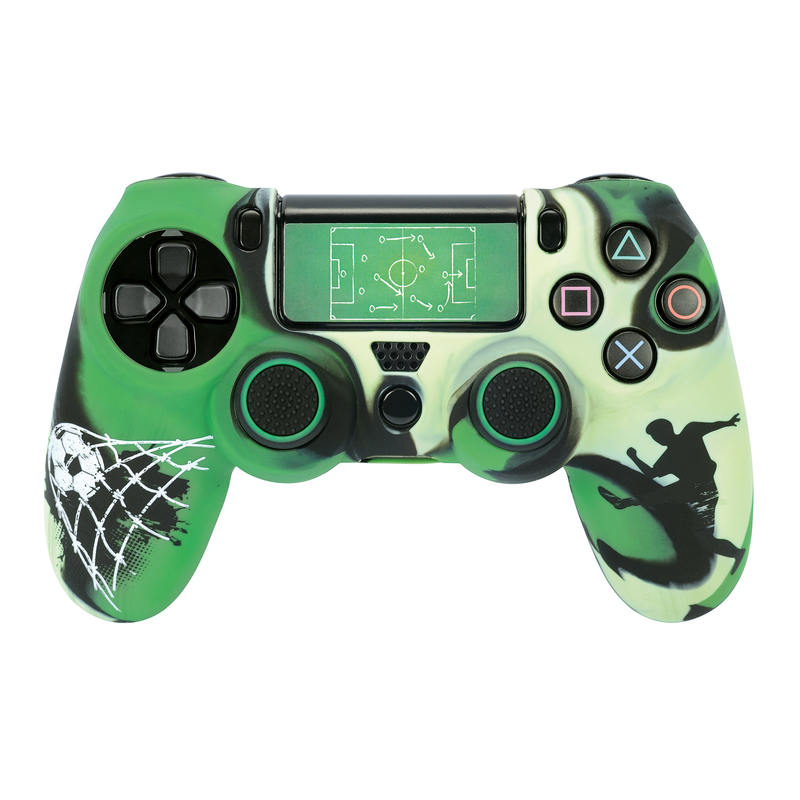Hama Mod-Kit handkontroll grön/Fotboll, PS4