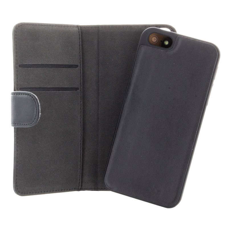 Gear plånboksfodral magnetskal svart, Samsung Galaxy S7