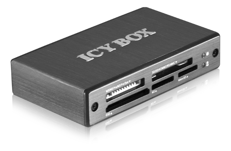 Icy Box Extern USB 3.0 minneskortsläsare, 6-in-1