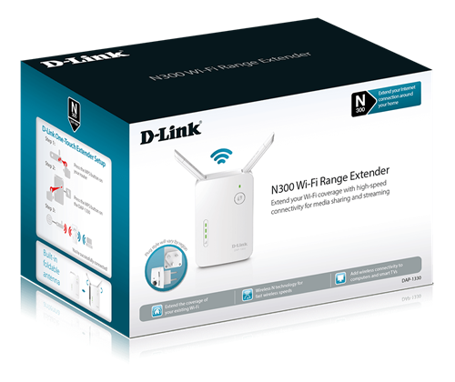 D-LINK DAP-1330 trådlös accesspunkt, vit