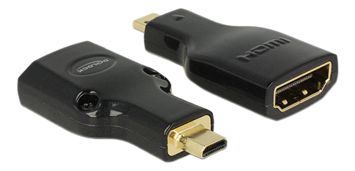 DeLOCK HDMI-adapter, Micro-HDMI ha - HDMI ho, 3840x2160