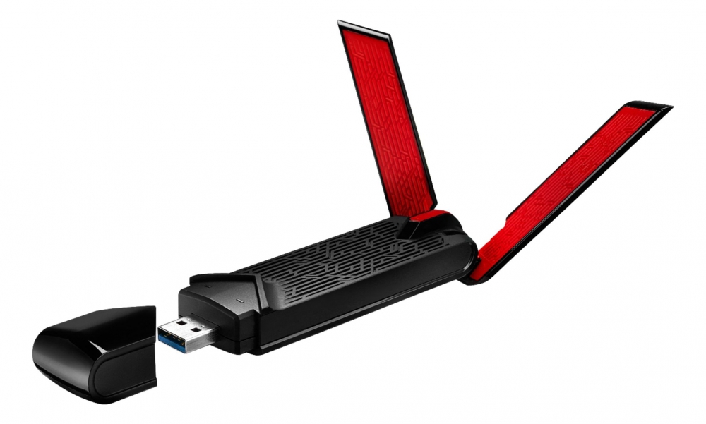 ASUS Dual-Band AC1900, 802.11ac, USB3.0, 2,4/5GHz, svart