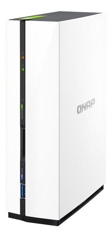 QNAP externt NAS-kabinett för 1x3,5" SATA-HDD, vit