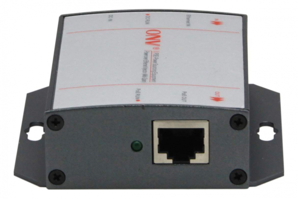 Enkelports PoE-injector, 15.4W, 10/100Mbps, 802.3af 