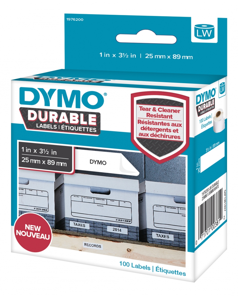 Dymo Durable shipping label för LabelWriter, 59x102mm, vit