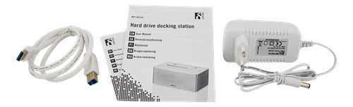 Deltaco dockningsstation, 1xSATA HDD, USB 3.0, max 4TB