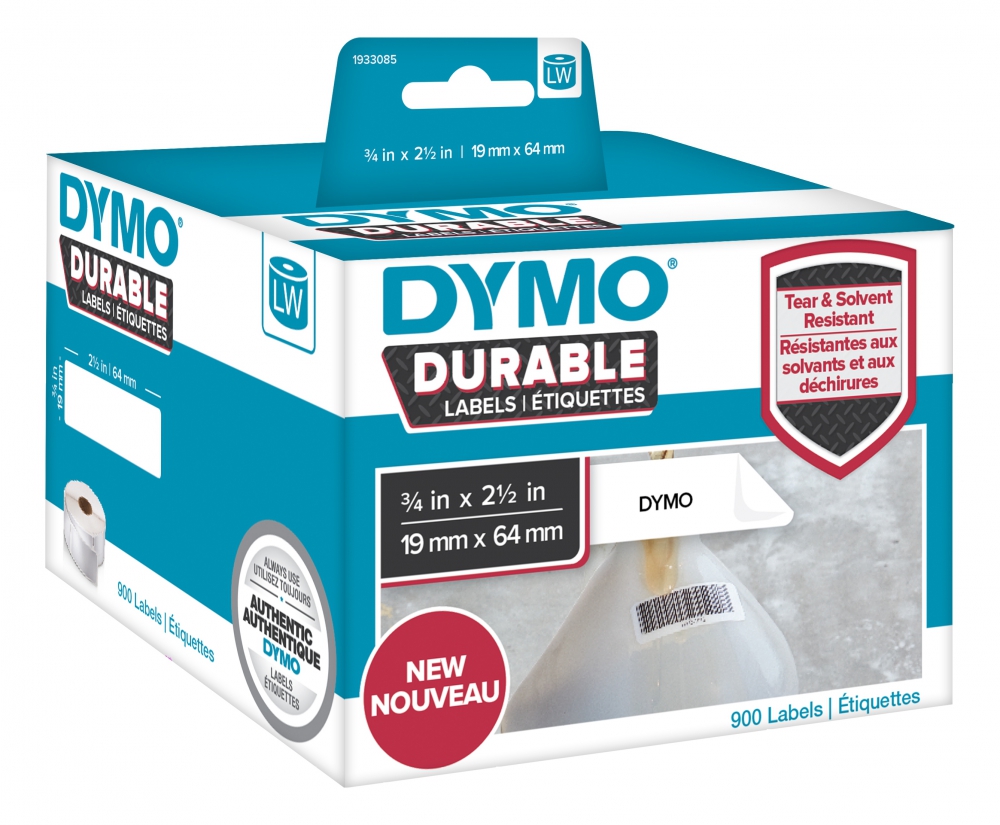 Dymo Durable Barcode label för LabelWriter, 450 etiketter
